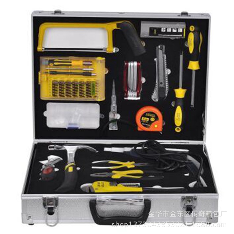工具箱套装五金工具套装铝合金箱工具箱手提铝箱厂家专业生产批发