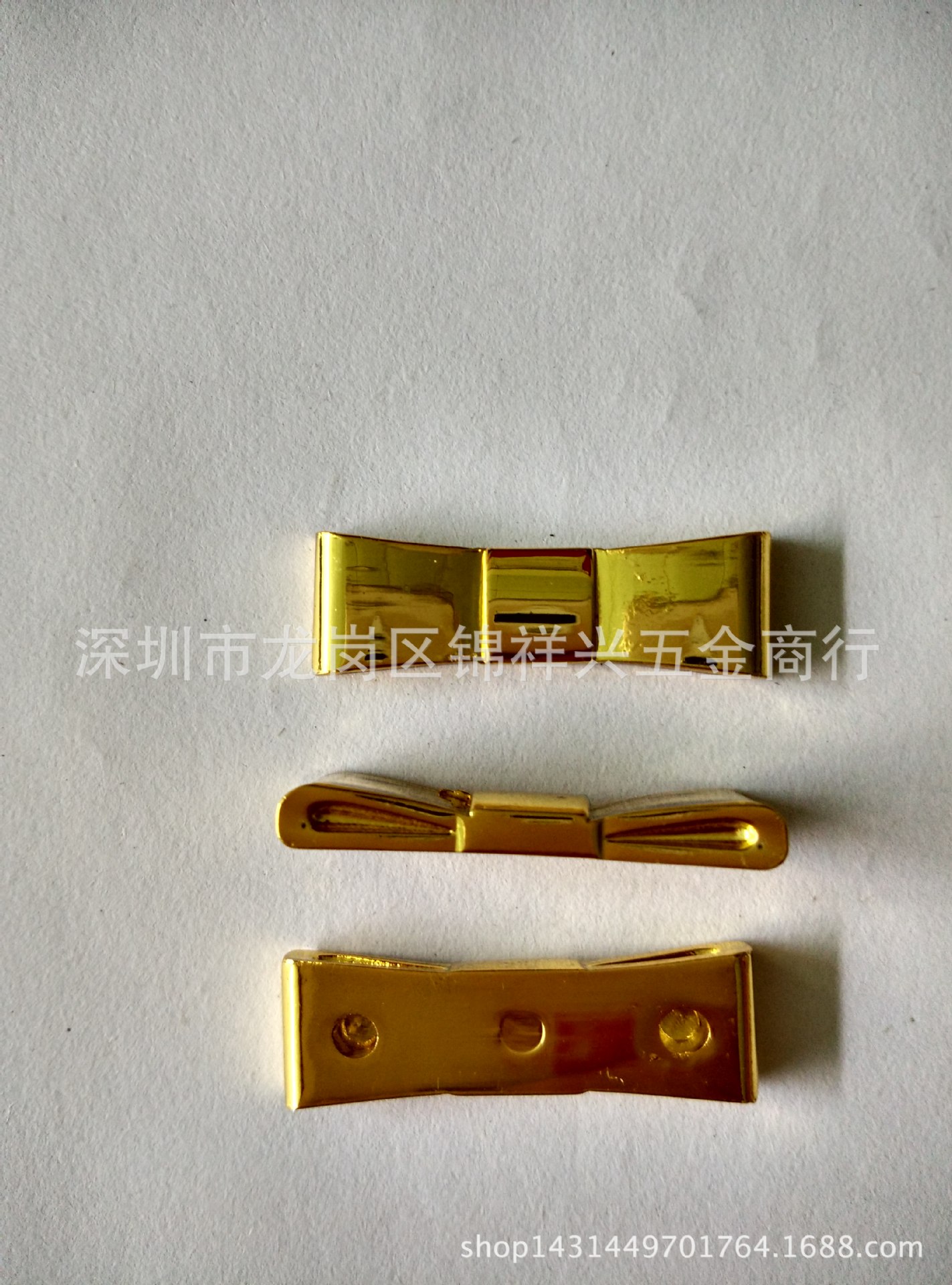 厂家供应手机皮套/皮包钱包上装饰五金蝴蝶结贴标牌