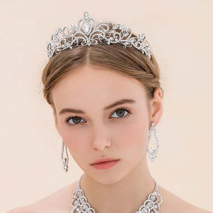 Fashion Crown Alloy Rhinestones Crown 1 Piece display picture 2