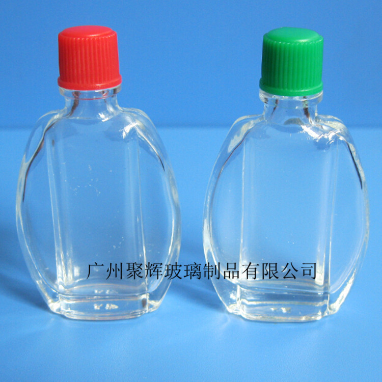 厂家热销现货风油精瓶 6ml白花油瓶 黑色绿色塑料盖