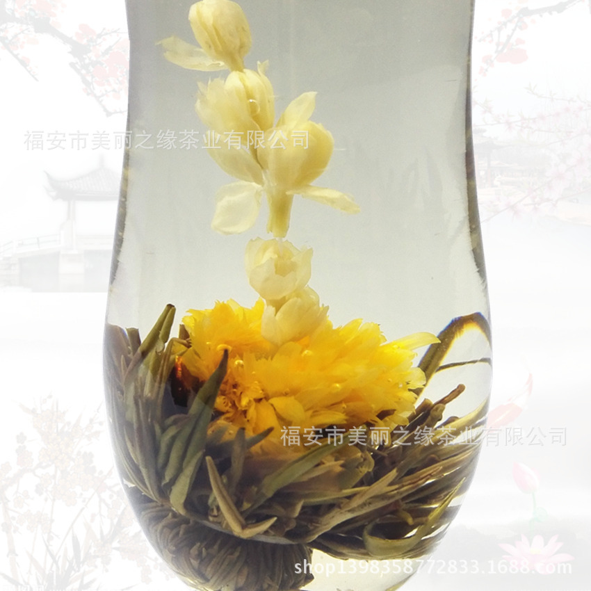 茉莉仙女工藝花茶真空工藝茶遇水會開花的茶散裝綠茶茶葉廠家批發