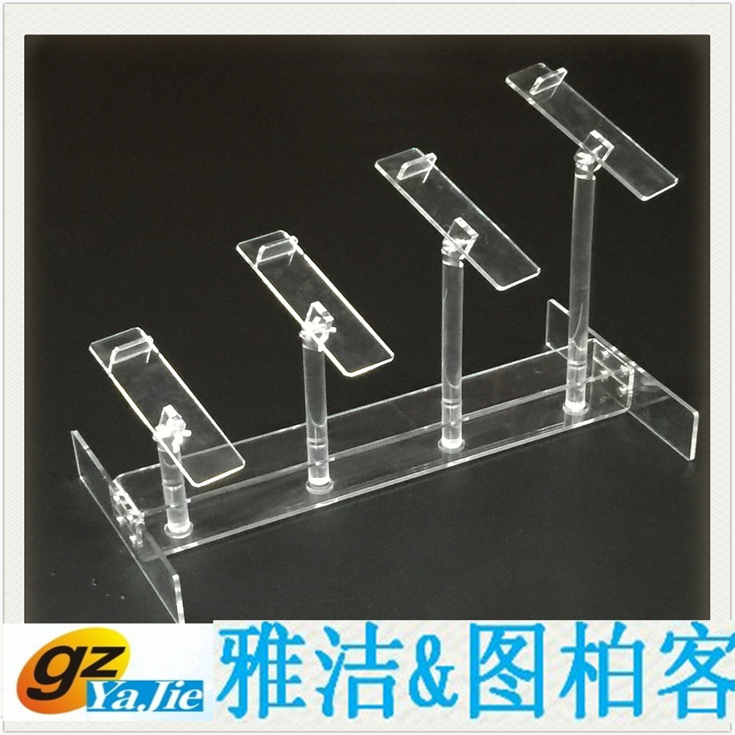 广州厂家定制各种亚克力鞋子展示架 槽板鞋架  欢迎定做，质量好