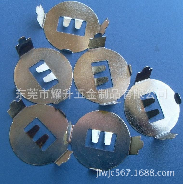 厂家无舌CR2032双层直脚电池扣，贴片2032电池扣 冲压件 欢迎咨询