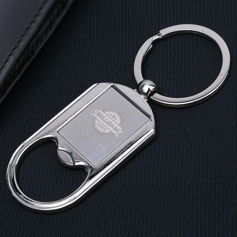 Bottle opener, metal creative keychain, wholesale, creative gift, direct factory sales