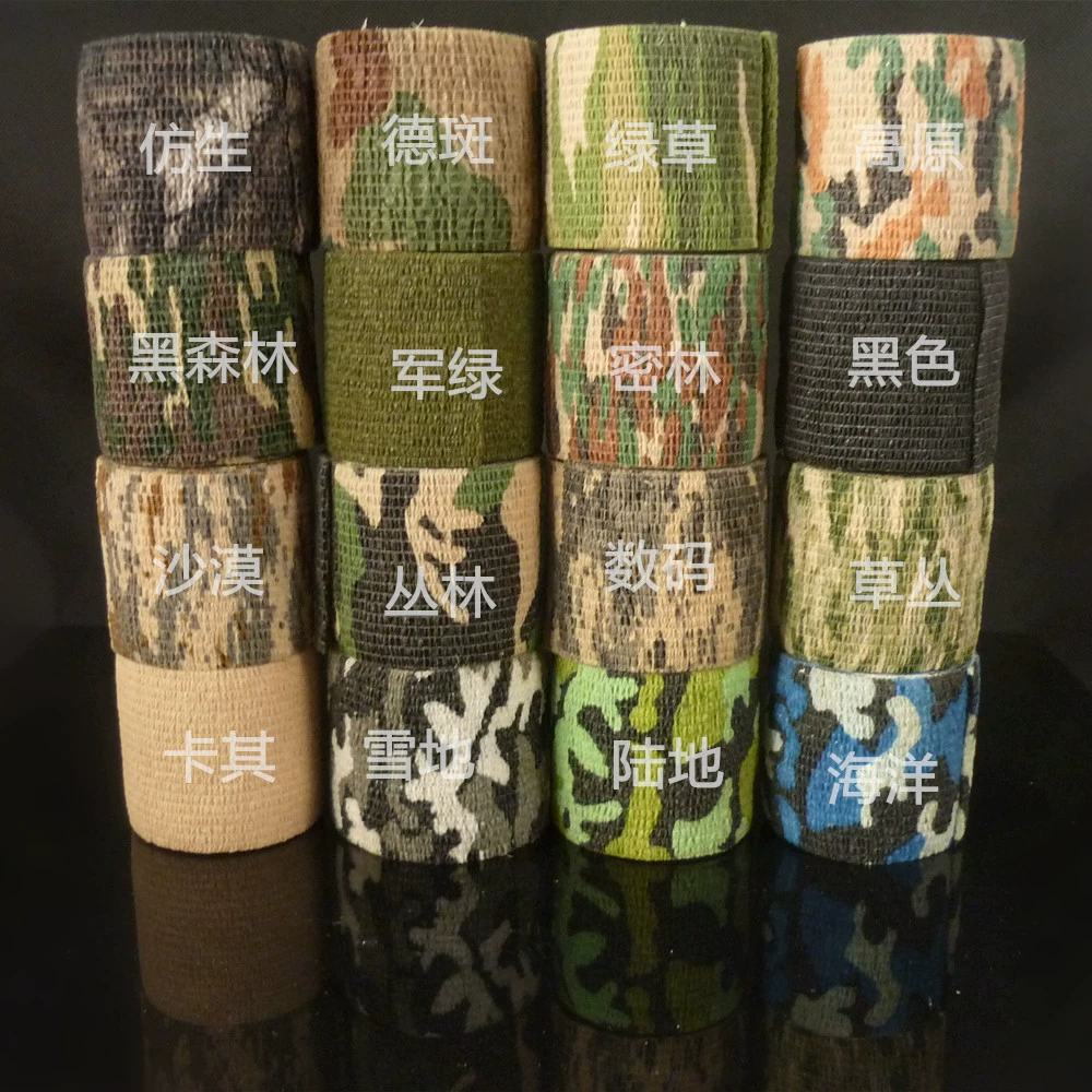 Elastic camouflage stretchable hair band, travel high quality elastic bandage, leaves no glue