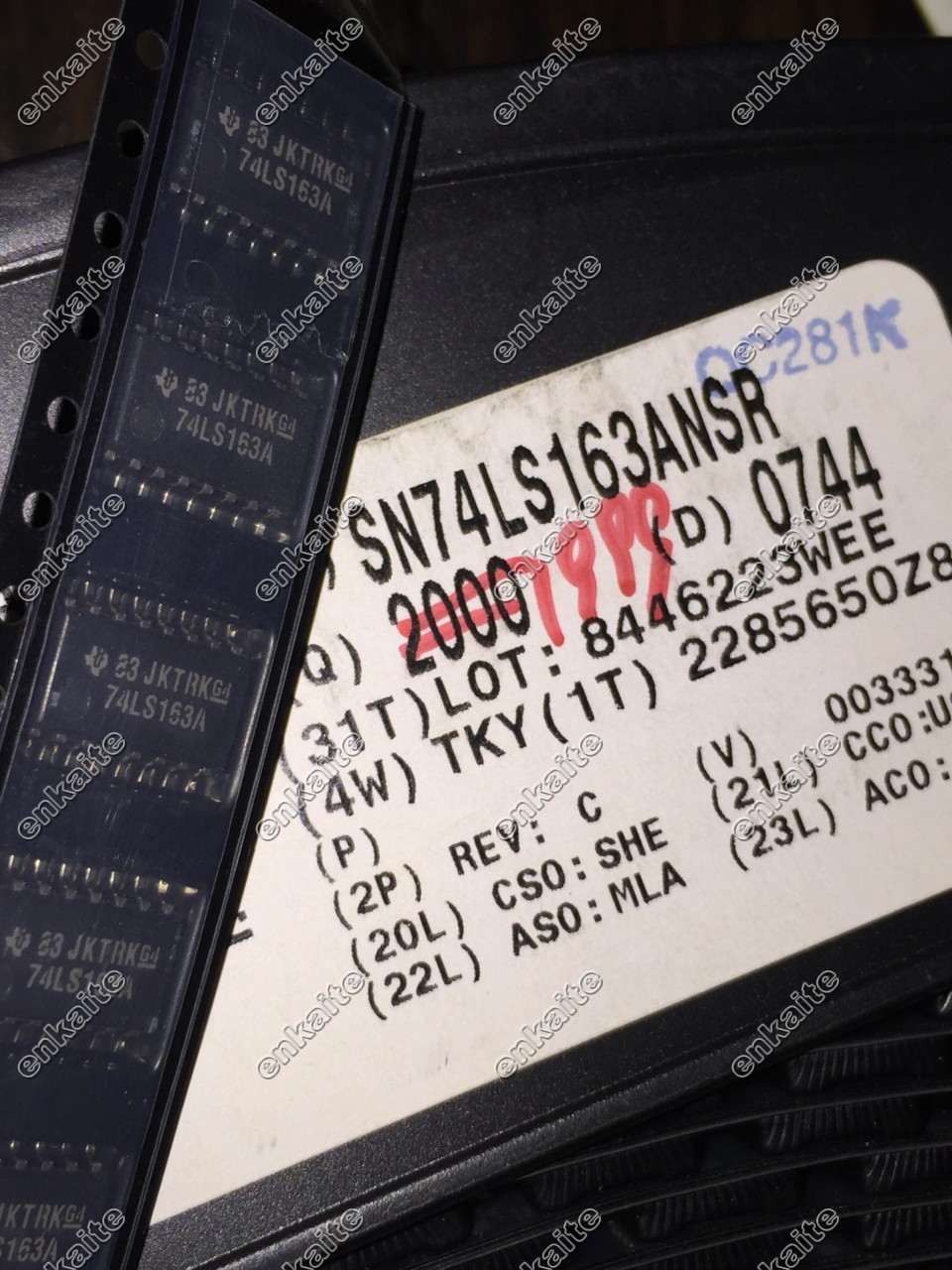 供应集成芯片SN74LS163ANSR 贴片SOP16  74LS163A 原装正品