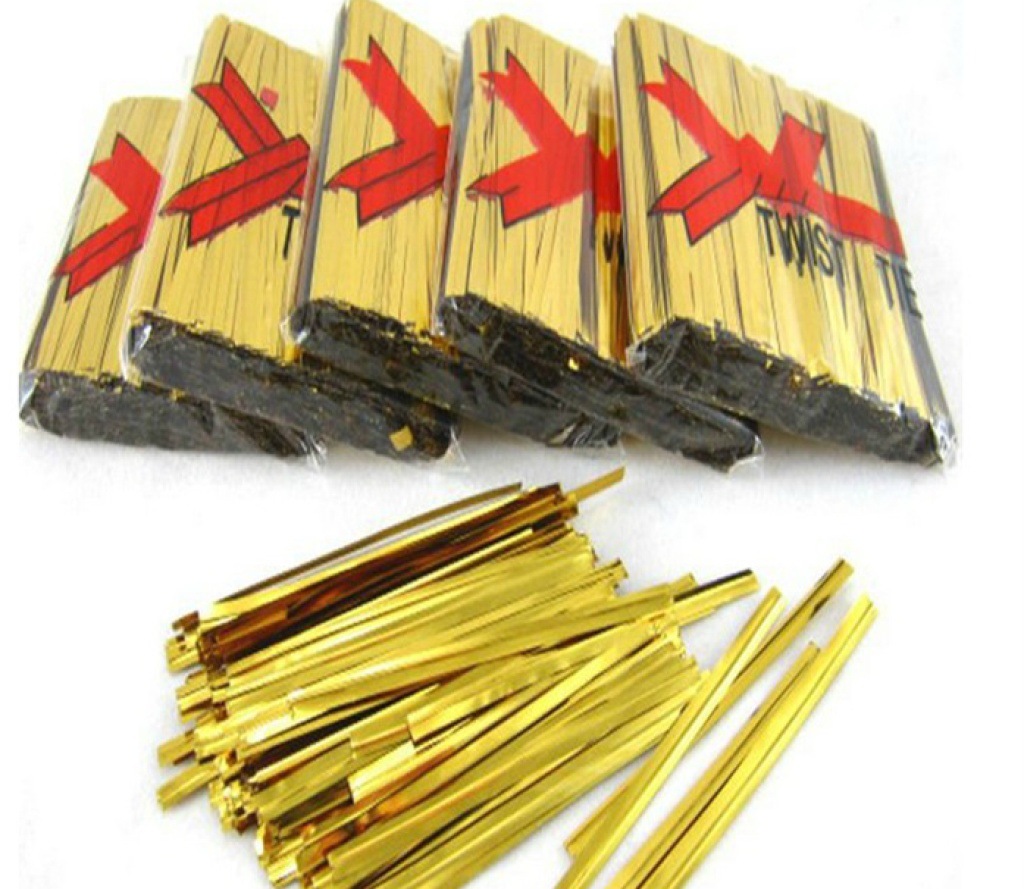 Ligation wholesale Plastic PET Gold strapping baking packing 12cm golden Metal belay