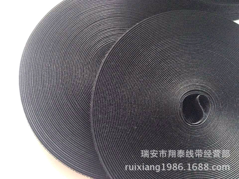 1.6-2.5cm3478CM 无胶普通魔术贴粘扣带 雌雄带黑白现货25对米