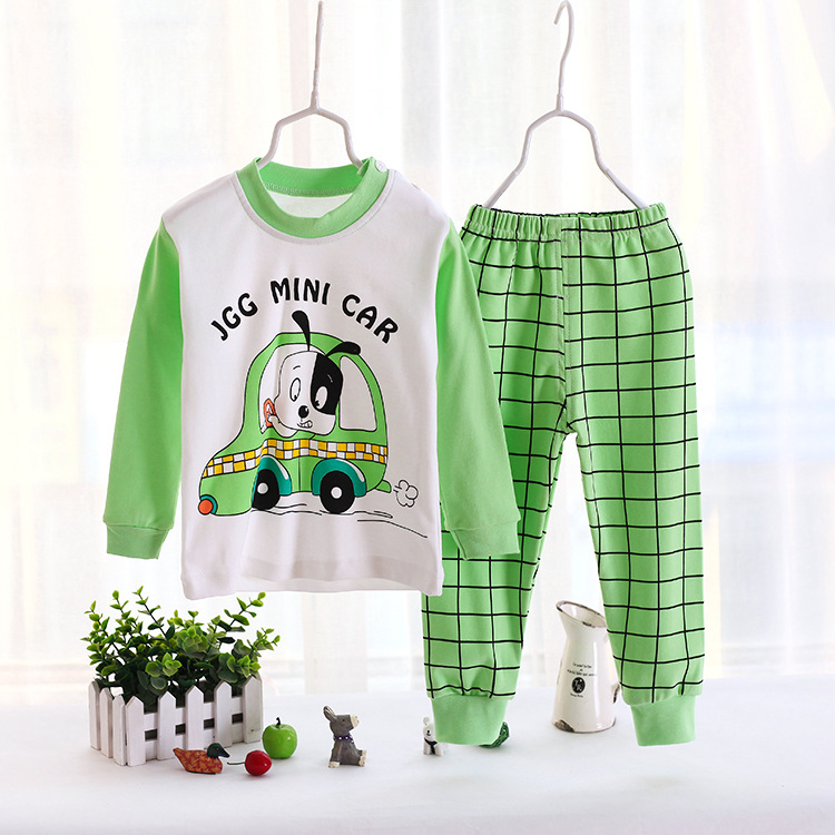 jm-018迷你car小童棉毛肩扣套40支精梳棉磨毛90-1