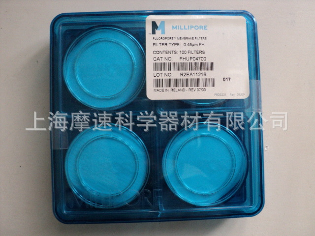 MILLIPORE FHUP04700 PTFE滤膜不带衬垫 0.45UM