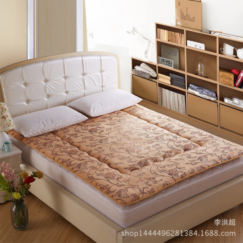 廠家直銷超柔床墊 家用學生單人雙人磨絨榻榻米保暖可折疊床墊