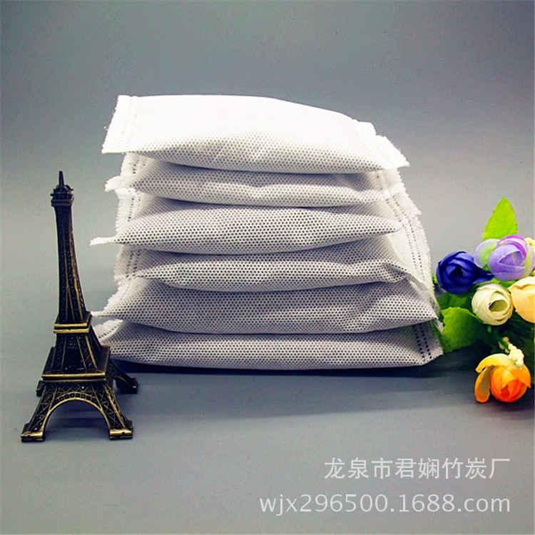Простой высокотемпературный бамбуковый уголь мешок 30 г белый уголь мешок 50 г Украшения дезодорирующий уголь мешок 100 г формальдегида бамбуковый мешок углерода