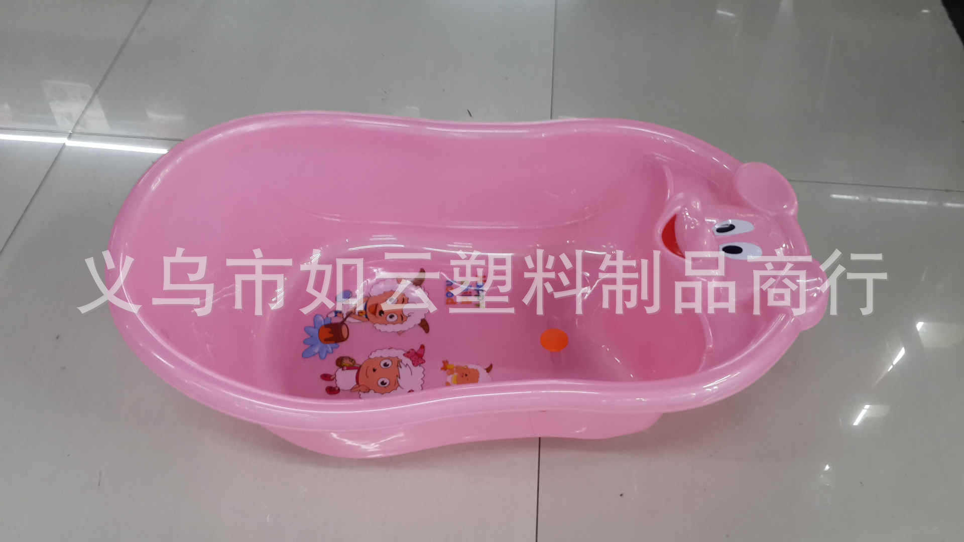 批发供应塑料浴盆  婴儿沐浴盆   豪华浴盆 卡通头洗澡盆详情5