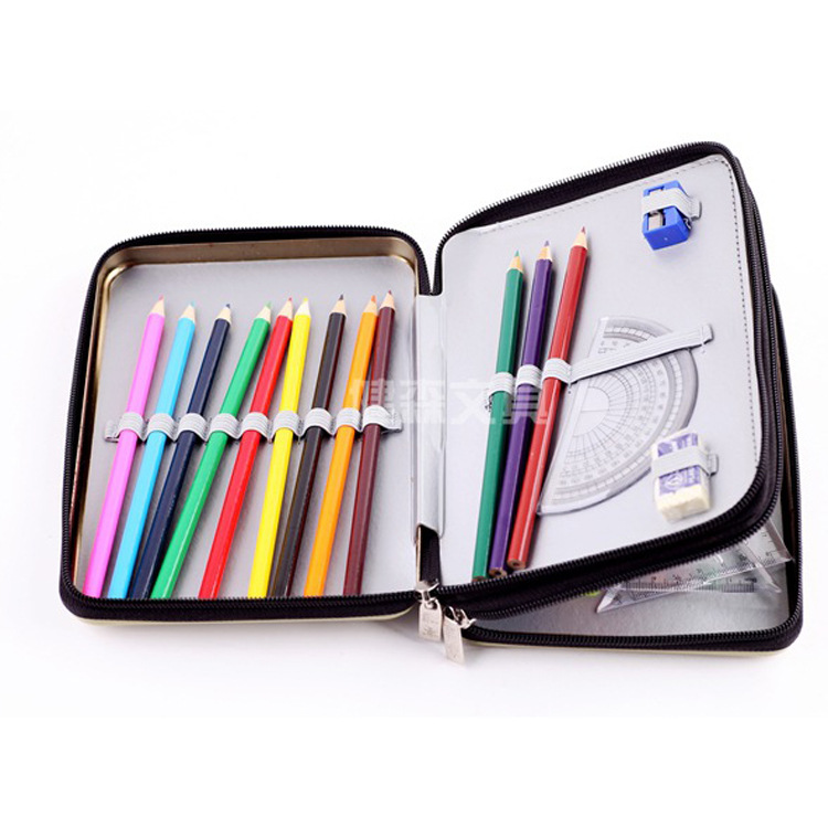 专业生产学生文具盒 马口铁拉链文具盒 拉链包马口铁盒