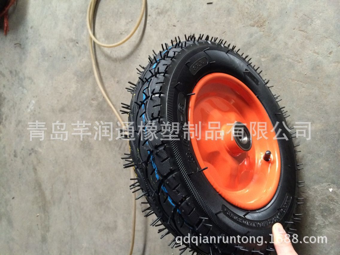厂家专业生产高品质充气轮 300-8 好胶充气轮