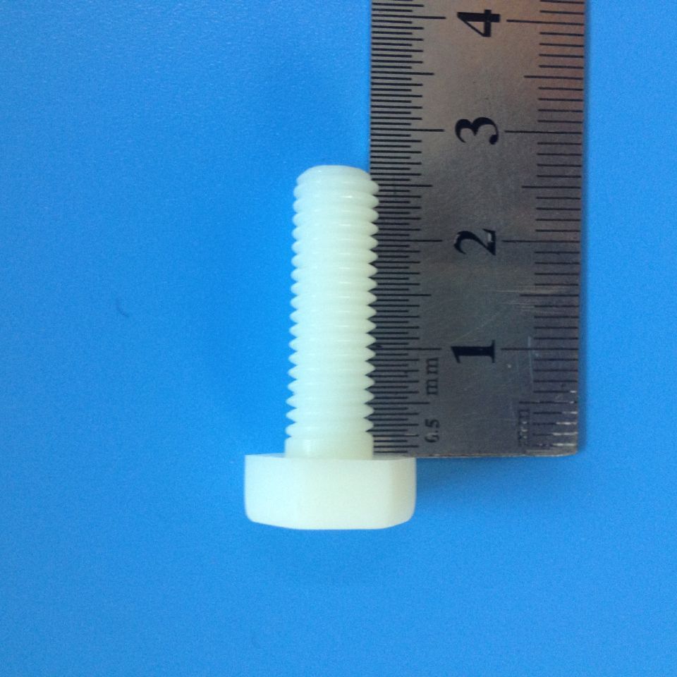 PP 外六角塑料螺丝 螺钉 M8*25 专业厂家现货 源头厂家 可定制