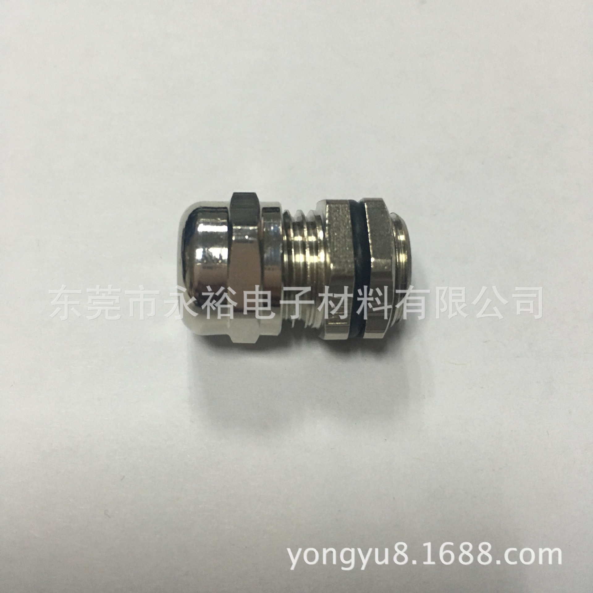 金属防水接头 铜镀镍电缆固定头 防水防尘电缆锁头M12*1.5