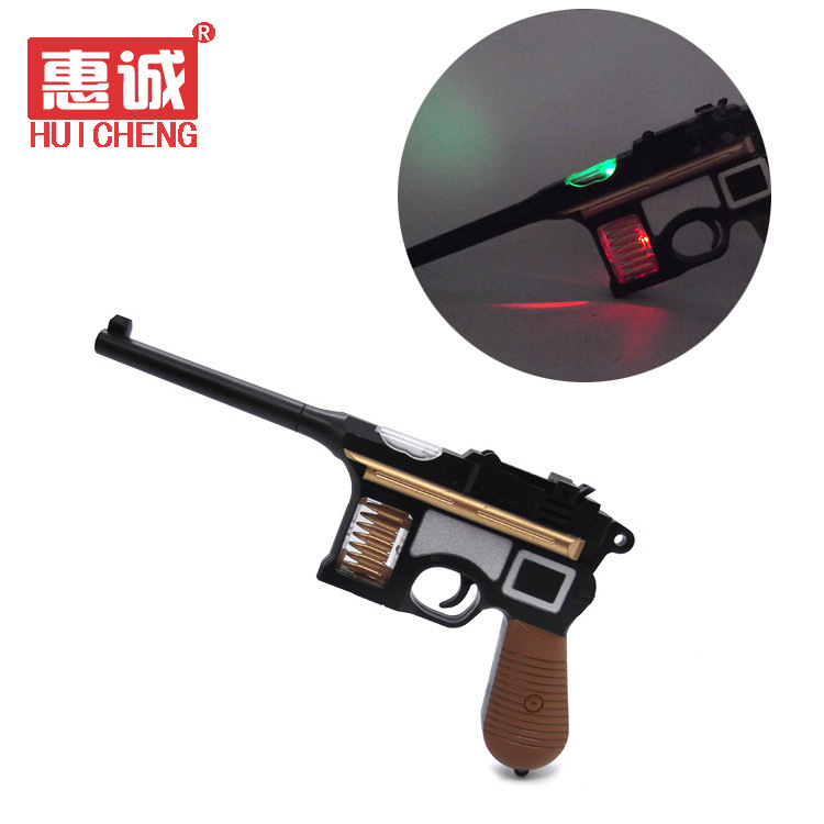 儿童电动玩具枪 带灯光音乐手枪 男孩子军事模型玩具厂家直销|ms