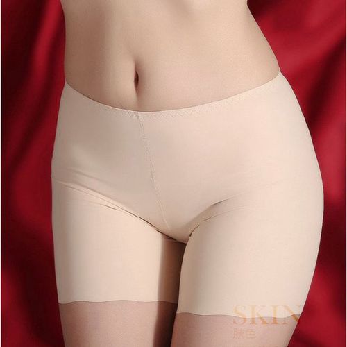 Safety pants underwear for women wholesale ice silk anti-rolling three-leg pants seamless waistband anti-naked leg pants 169