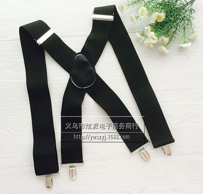 廠家直銷5公分背褲帶 成人男士超寬 5CM寬吊褲帶 寬背帶
