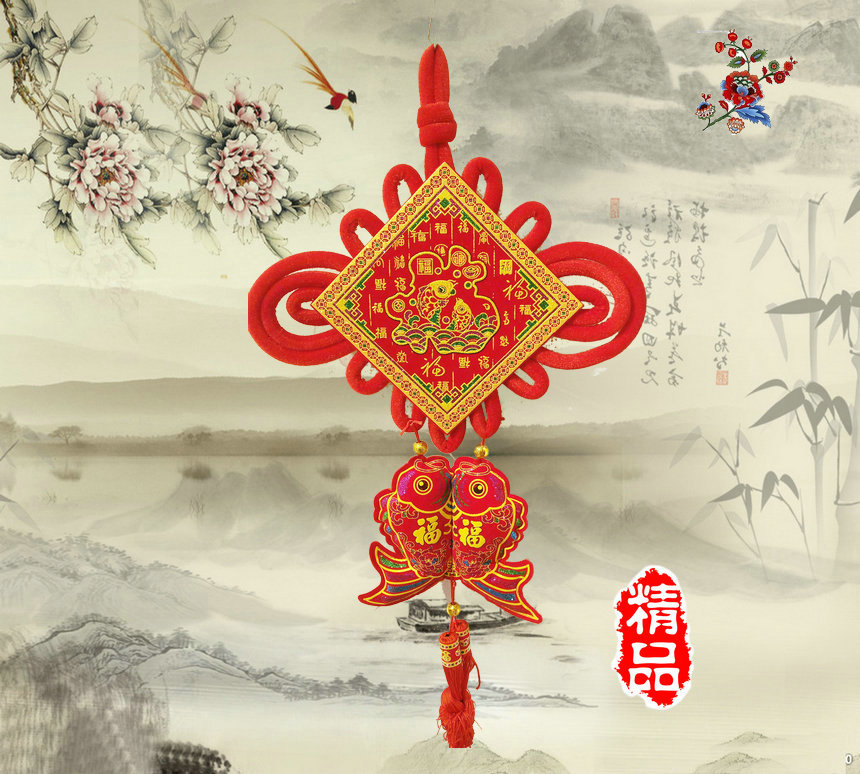 new pattern Antithetical couplet Chinese knot wholesale Harden new year Jubilation Pendant Wall decoration Festive Lantern for supplies