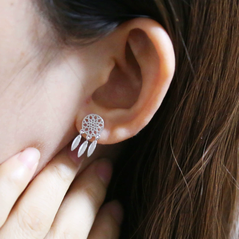 Серьги, аксессуар, образец серебро 925, корейский стиль, проба серебра 925