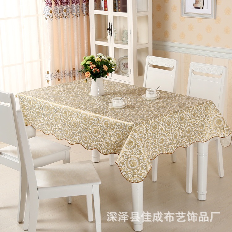 多彩花色加厚塑料桌布 PVC桌布防水透明茶几布台布防油污餐桌布