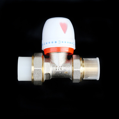 [direct deal]household Pure copper Union Angle valve Manual Heater Thermostatic valve durable pert Thermostatic valve
