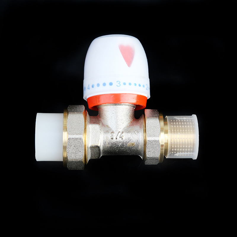 [direct deal]household Pure copper Union Angle valve Manual Heater Thermostatic valve durable pert Thermostatic valve