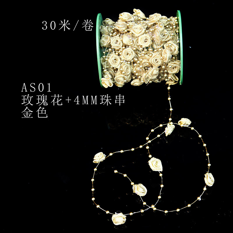 M01(玫瑰花金色30米每卷）