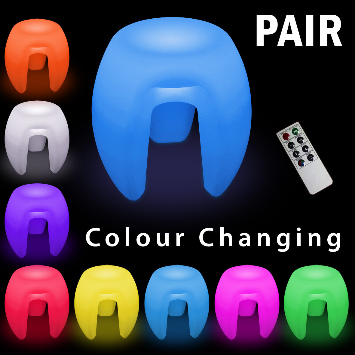 new pattern LED Luminous stool Shoe changing stool Bar counter personality Fashion creative Bar Night