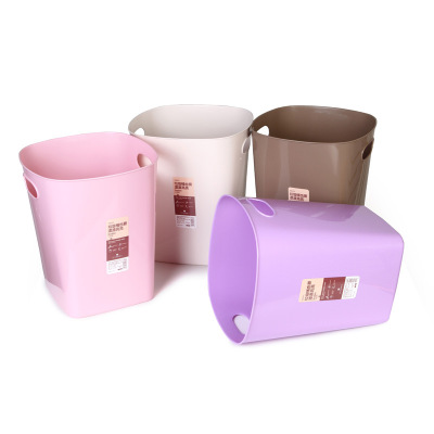 originality Household trash Green plastic Health barrels Colorful Office wastepaper basket household lidless Trash