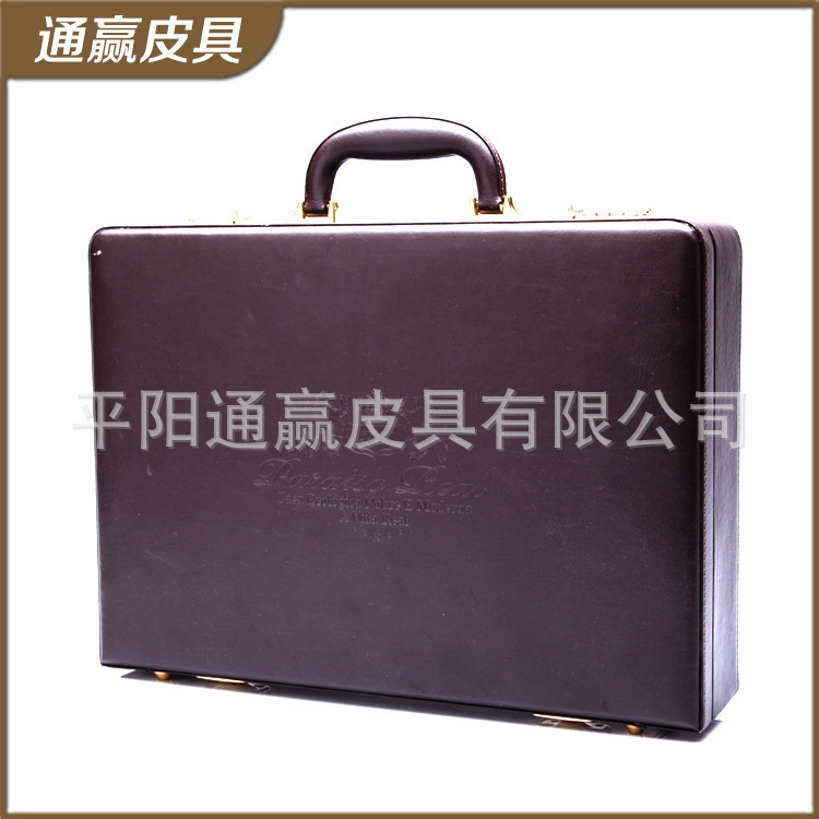 手提钥匙交房工具箱定制复古皮箱单支红酒箱定做包装礼盒印刷LOGO
