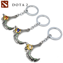 Dota2小鱼人斯拉克不朽冰眼纯正斯嘉蒂倒钩合金钥匙扣挂件批发