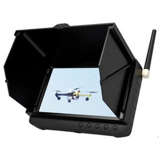 5.8G 5寸航拍无线接收器 自动搜频仪 录像拍照 AV IN(带遮阳罩)