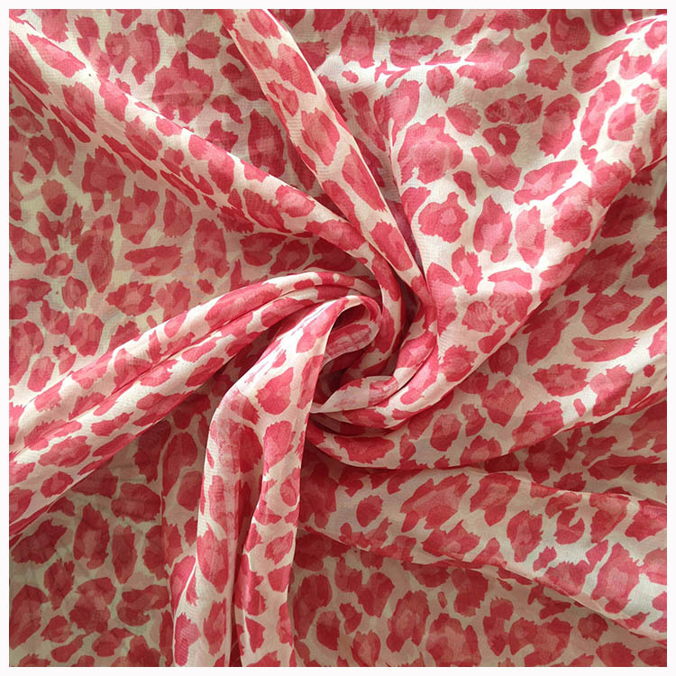 现货供应30D缎面雪纺染色 100%涤纶缎面雪纺印花米面料