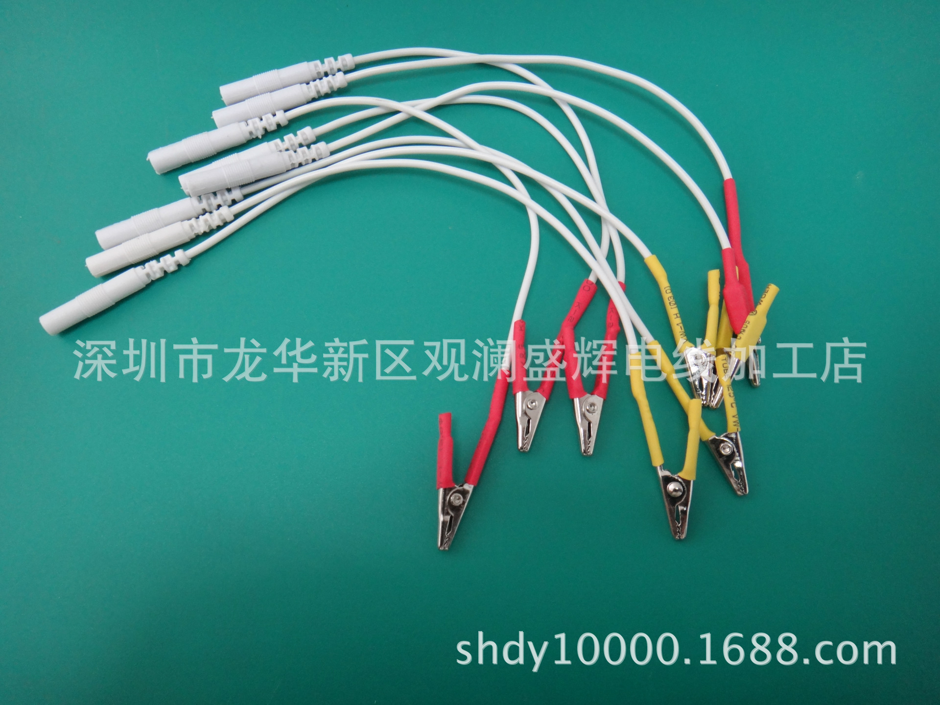 厂家供应电针仪 鳄鱼夹转接线 电疗夹子线 针灸夹子 鳄鱼夹线