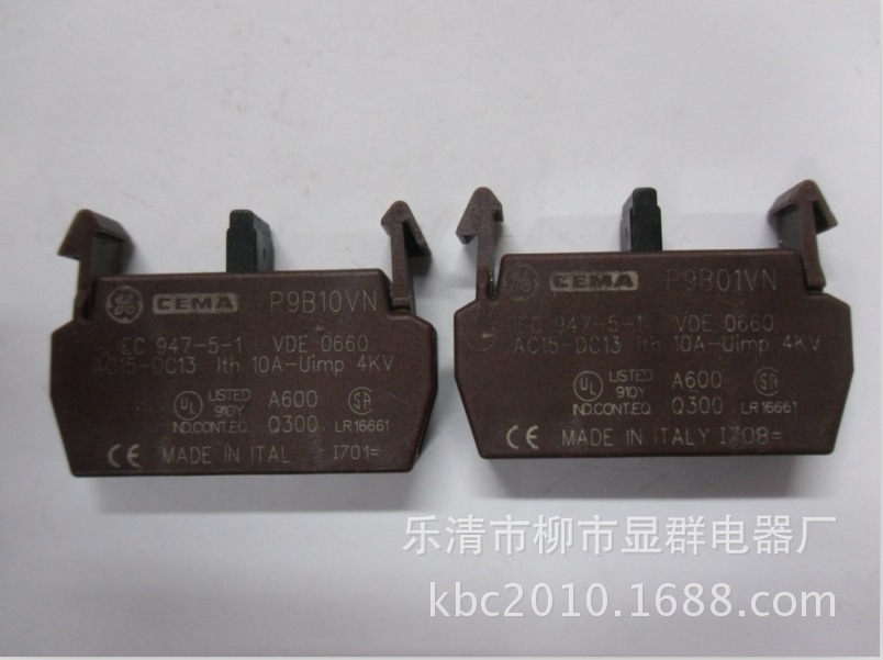 GE   CEMA 辅助触点P9B10VN P9B01VN