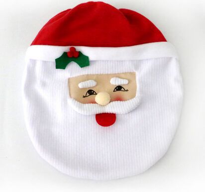 1 Set festliches Weihnachts-Toilettensitzbezug-Set – keine Strom erforderlich, Weihnachtsdekor-Essentials, DIY-Dekorationen für Partys und Feiertage – Detail 6