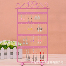 厂家直销欧式铁艺 饰品架珠宝首饰架 摆挂耳环架耳钉展示架子48孔