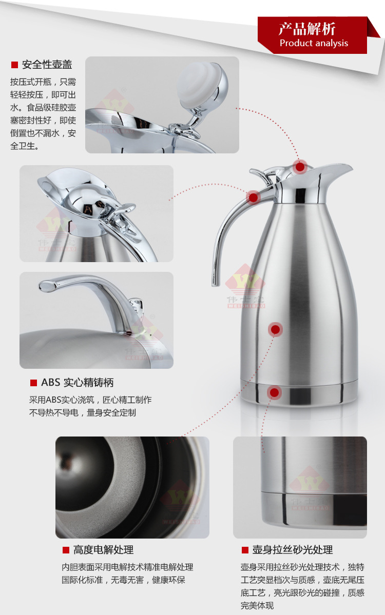 SK001-006-H-歐式雙層真空咖啡壺/單層冷水壺內頁_