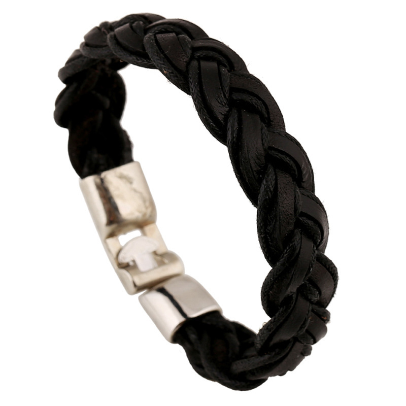 Universal woven retro leather bracelet for men and women
