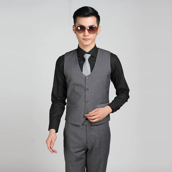 Dark gray vest