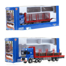 凯迪威625034合金工程车模型1:50 木材拖挂车卡车 运输车 盒装