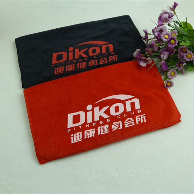 定制活性印刷图案logo广告宣传活动促销超细纤维磨绒吸水运动毛巾|ms
