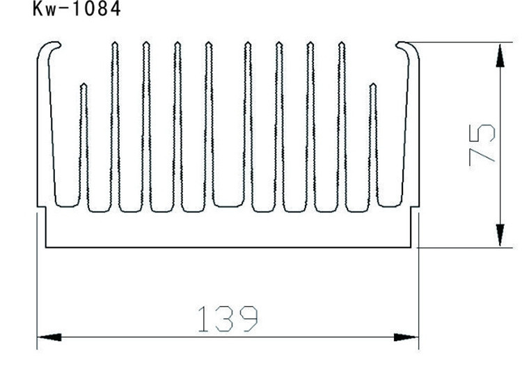 变频器散热器 大功率散热器 河南电子散热器 铝板冲压 铝型材