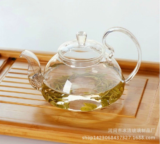 Креативный чай с ароматом в стекле, чайник