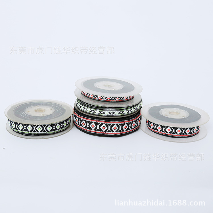 工厂直销提花织带时尚精美民族风涤纶编织蝴蝶结