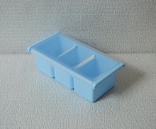 三格塑料 翻盖调味盒/可加印LOGO调味试食盒厨房佐料盐罐调料盒
