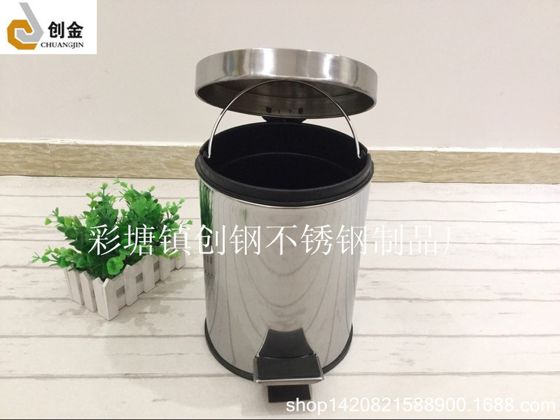Factory Direct Sales Stainless Steel Foot Bucket Guest Room Bucket Household Trash Can Stainless Steel Foot Bucket with Lid Sanitary Bucket Factory Direct Sales Stainless Steel Foot Bucket Guest Room Bucket Household Trash Can Stainless Steel Foot Bucket with Lid Sanitary Bucket